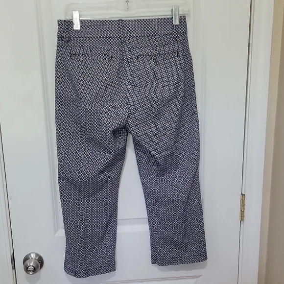 Lee Navy and White Patterned Capri - Picture 2 of 6
